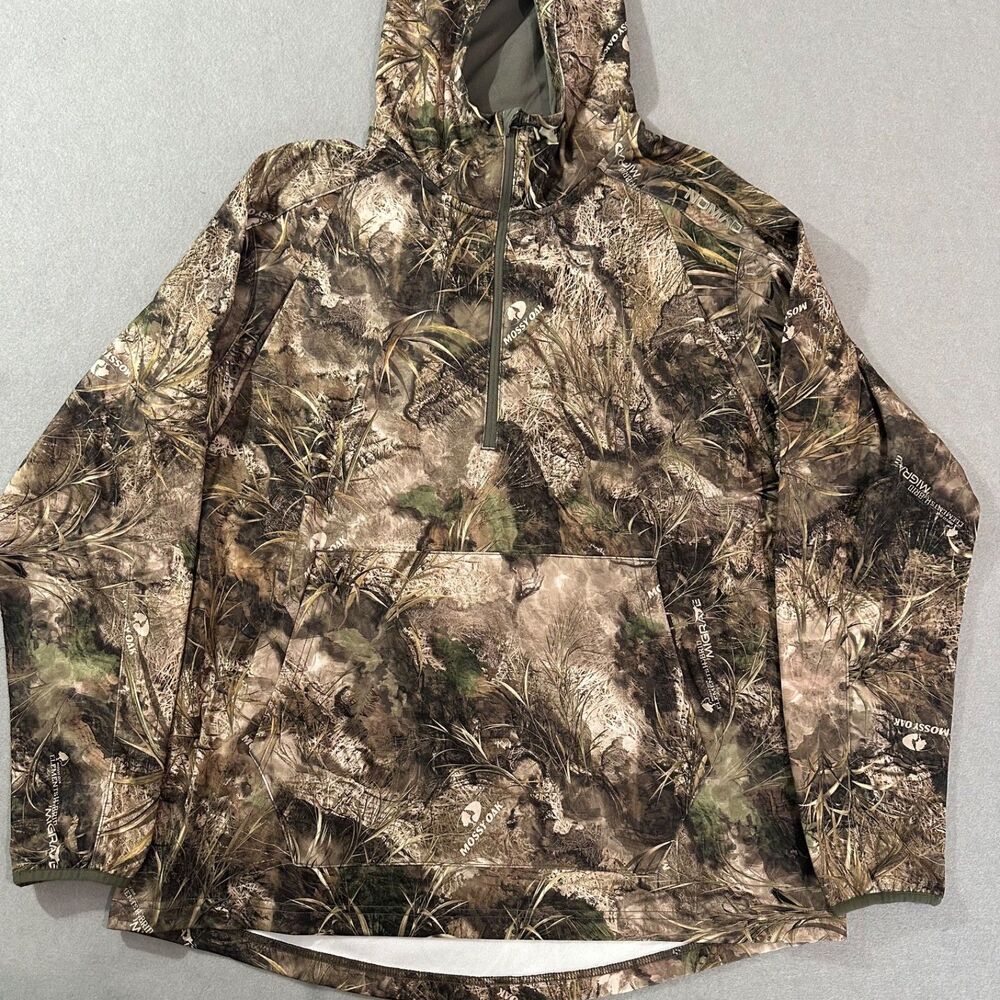 Nomad WPF Hunting Hoodie Mossy Oak Migrate Camo 1/4 Zip Mens Size L N1300052 - Picture 3 of 9
